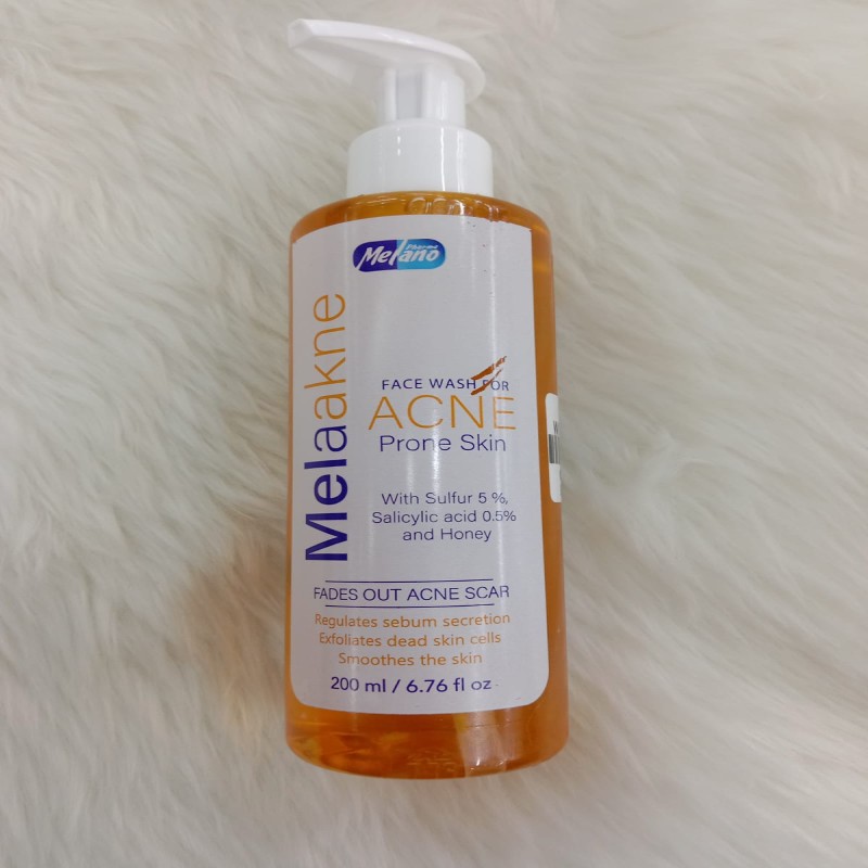 Melaakne face wash acne prone skin