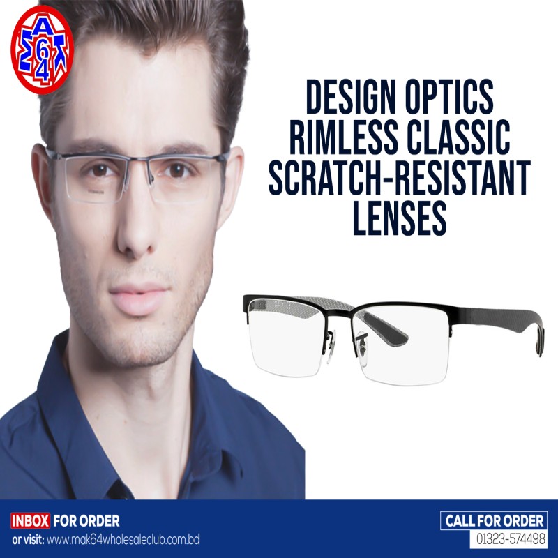 RIMLESS CLASSIC SCRATCH-RESISTANT LENSES